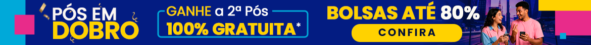 Banner promocional oferendo uma segunda pós-graduação 100% gratuita